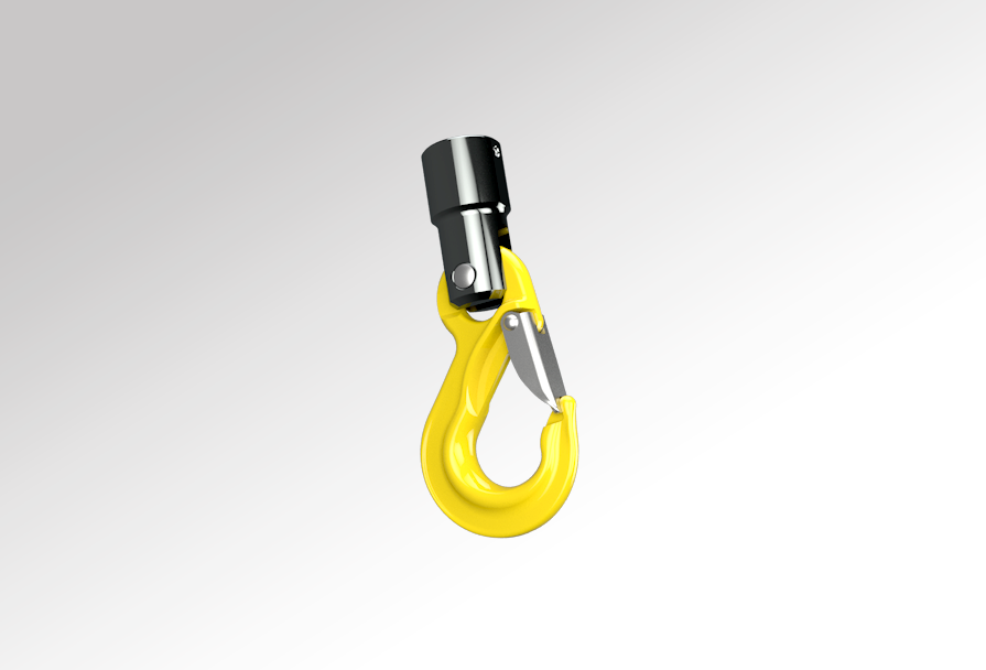 Hook- articulated with spring locking, M25x1,5 Hook- articulated with spring locking, M25x1,5